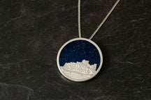 Load image into Gallery viewer, Bamburgh Castle Northern Lights Pendant
