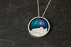Bamburgh Castle Northern Lights Pendant