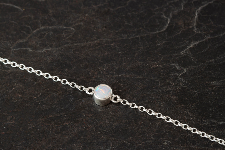 Silver Birthstone Bracelet