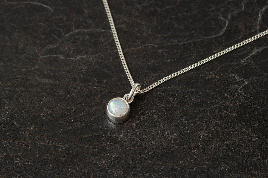 Silver Birthstone Pendant