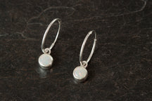 Load image into Gallery viewer, Silver Birthstone Earrings

