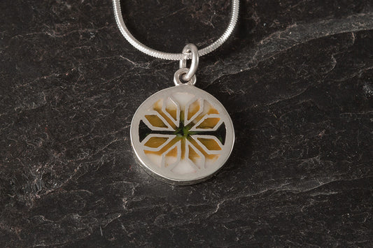 Fara small round pendant