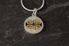 Fara small round pendant