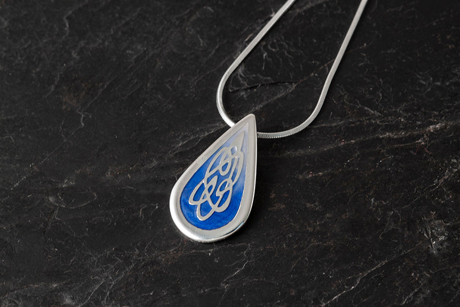 Celtic Fire Large Pear Pendant