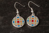Tartan Round Earrings