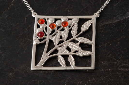 Square Rowan Tree Pendant