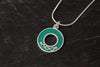 Celtic Circle enamelled pendant