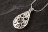 Freija Large Teardrop Pendant with Stone