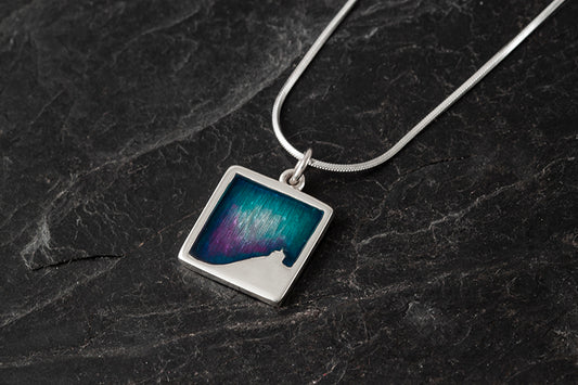 Mirrie Dancers Small square Pendant