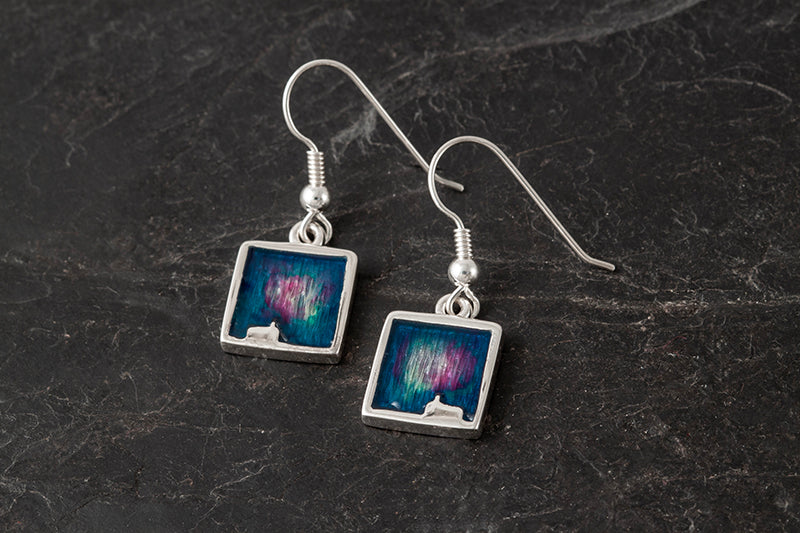 Mirrie Dancers Small Square Earrings