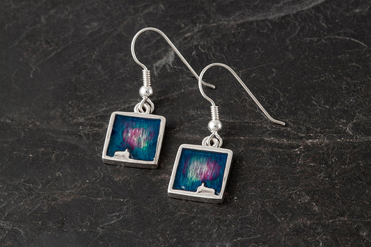 Mirrie Dancers Small Square Earrings