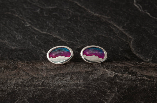 Foula oval mini studs