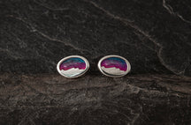 Load image into Gallery viewer, Foula oval mini studs
