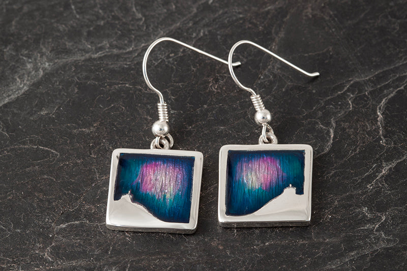 Mirrie Dancers large Square Earrings