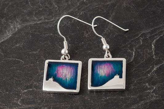 Mirrie Dancers large Square Earrings