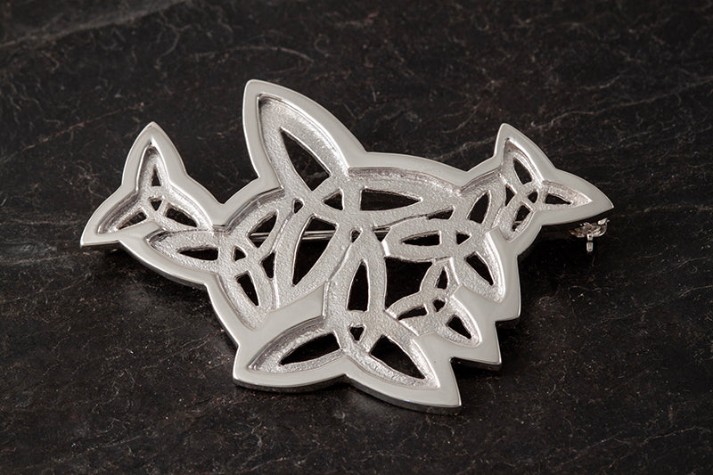 Triquetra Two Tone Brooch