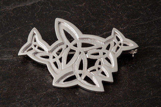 Triquetra Two Tone Brooch