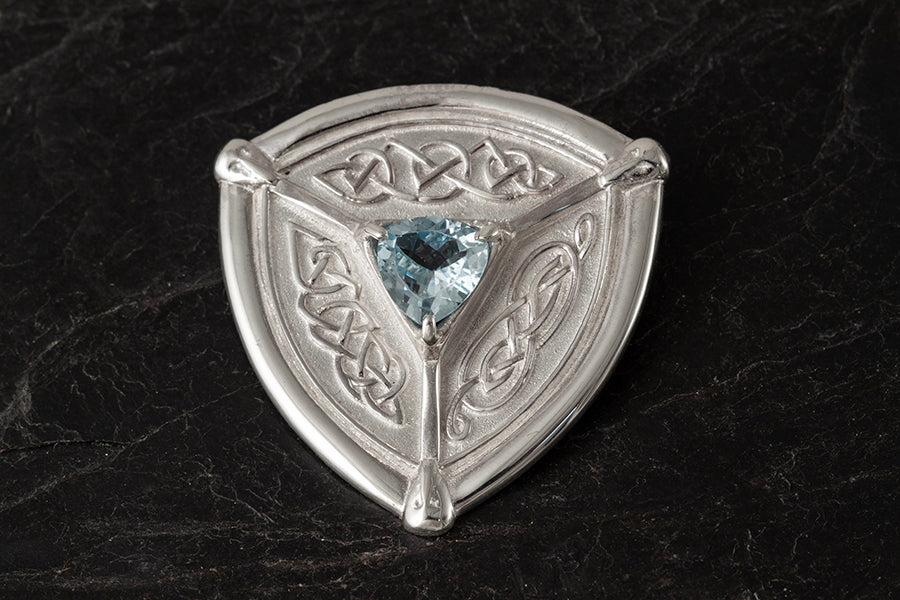 St Ninian's Isle Brooch set with Garnet
