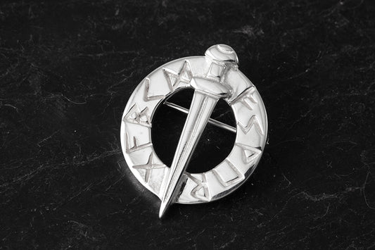 Viking Runes Brooch