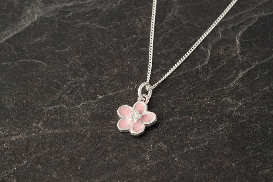 Forget me Not Enamelled Pendant