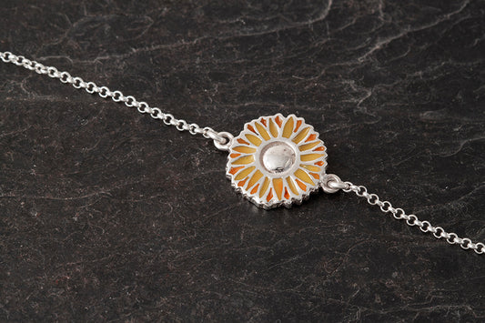 Sól - Sunflower Enamelled Bracelet
