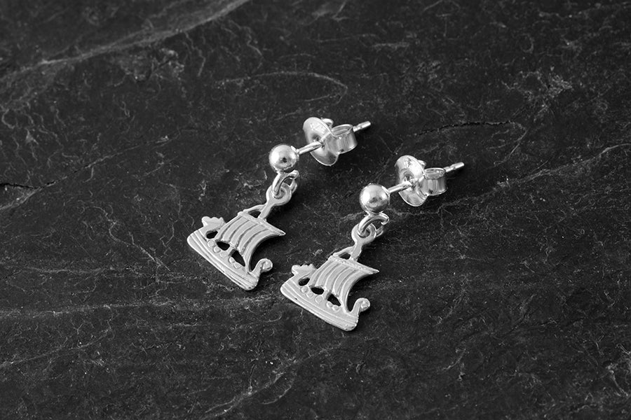 Viking Ship Earrings