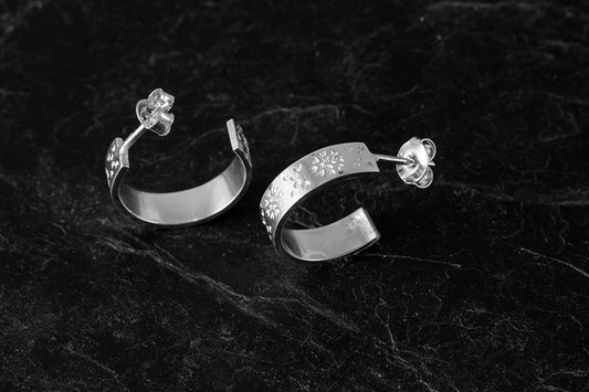 Fara Fair Isle Hoop Earrings