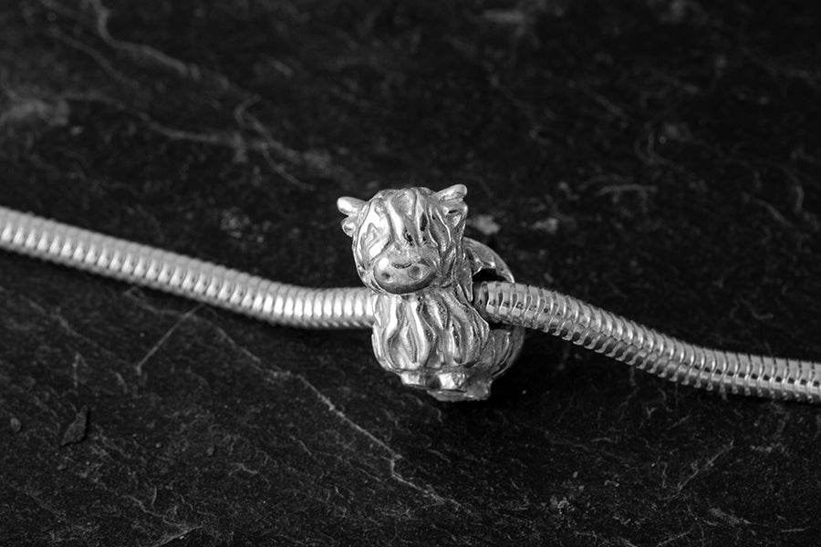 Highland Cow Barrel Charm