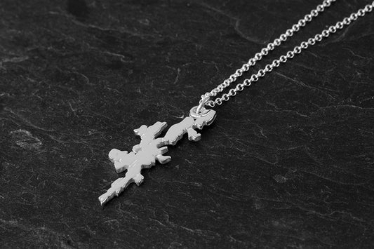 Shetland Map Medium Pendant