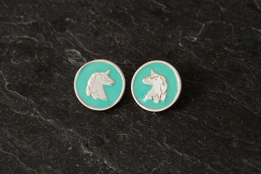 Unicorn Stud Earrings