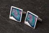 Mirrie Dancers large Square Cufflinks