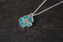 Load image into Gallery viewer, Single Flower enamelled Pendant
