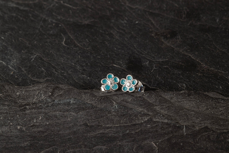 Mini Forget me Not Earrings