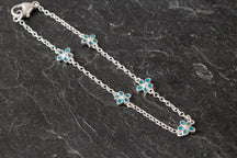 Load image into Gallery viewer, Forget Me Not five-piece peerie bracelet

