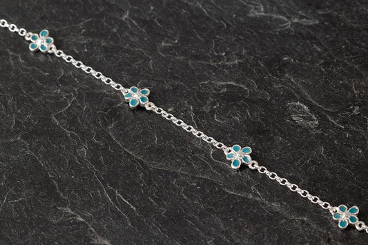 Forget Me Not five-piece peerie bracelet