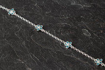 Load image into Gallery viewer, Forget Me Not five-piece peerie bracelet
