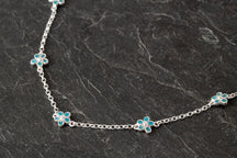 Load image into Gallery viewer, Forget Me Not Five-Piece Peerie Necklet
