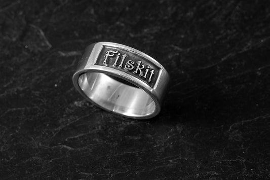 Shetland Dialect Silver Ring - Customisable