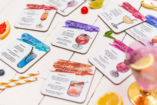 Sarah Leask Signature Cocktails Coaster Set (Mix & Match)