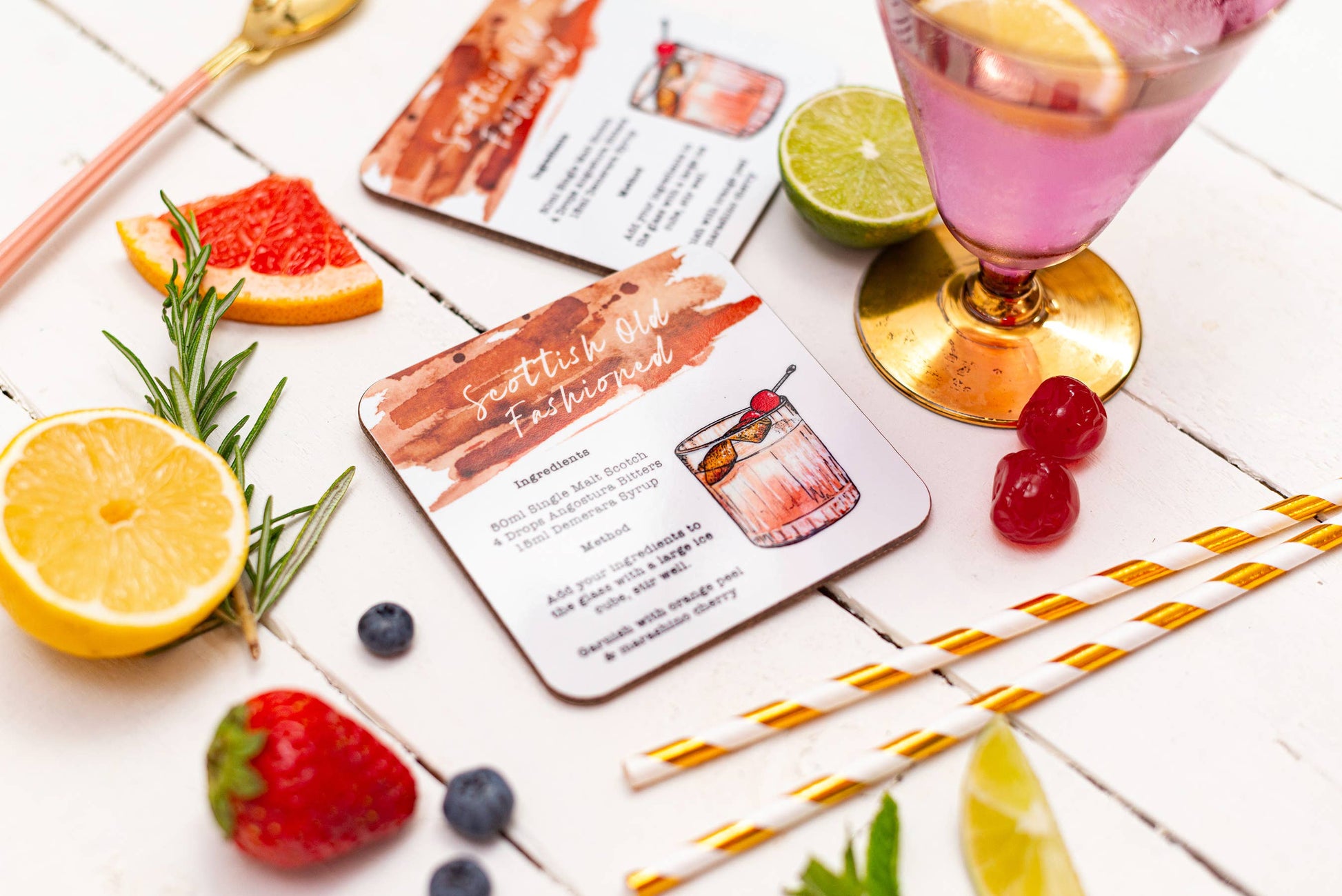 Sarah Leask Signature Cocktails Coaster Set (Mix & Match)