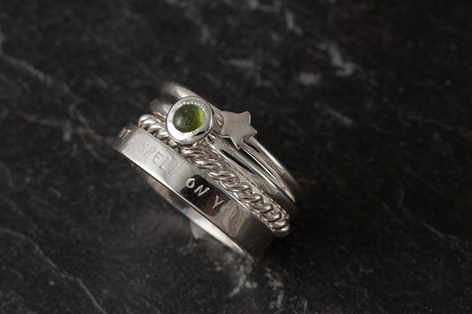 I Put a Spell on you Set of 4 Stacking Rings