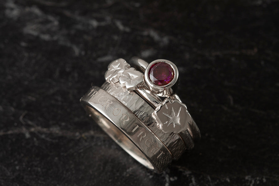 Trick or Treat Set of 4 Stacking Rings