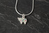 Enameled sheep pendant