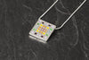 Tartan Square Pendant