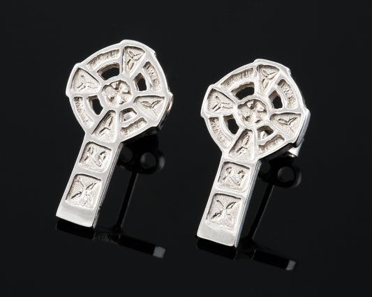 Celtic Cross Stud Earrings