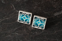 Load image into Gallery viewer, Fara square stud earrings
