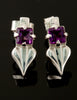 Glasgow Girls Earrings with Amethyst