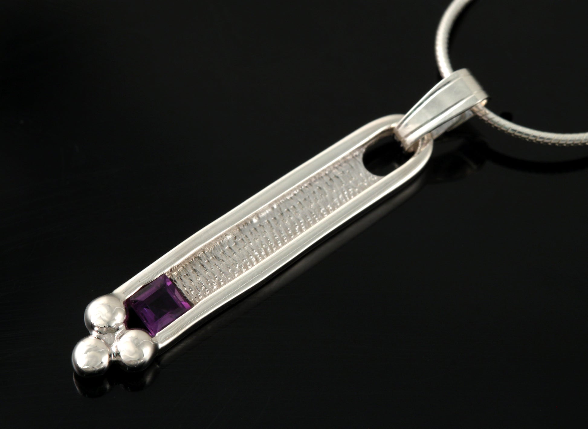Glasgow Girls Pendant with Amethyst