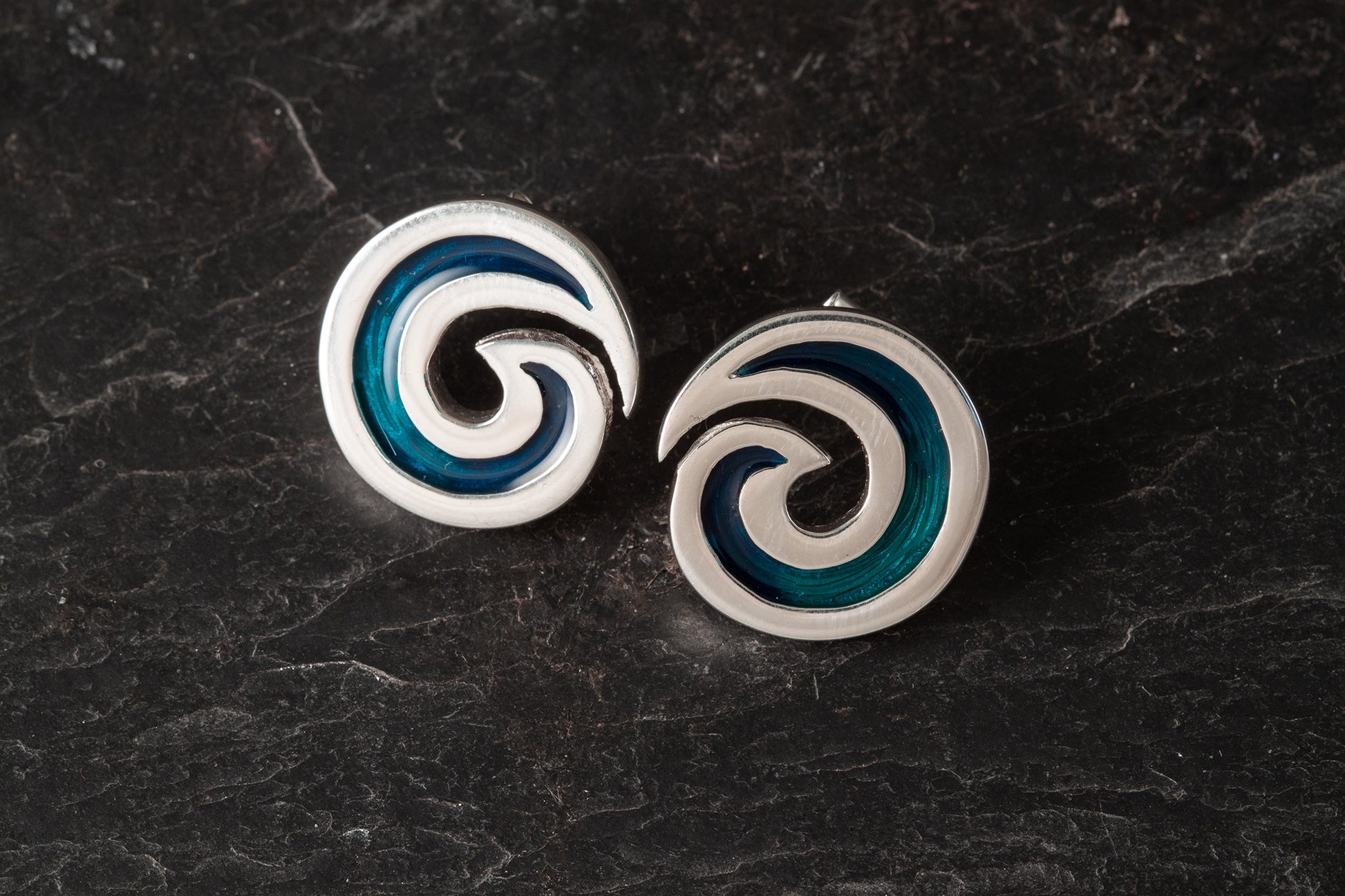 Seascape Round Wave earrings