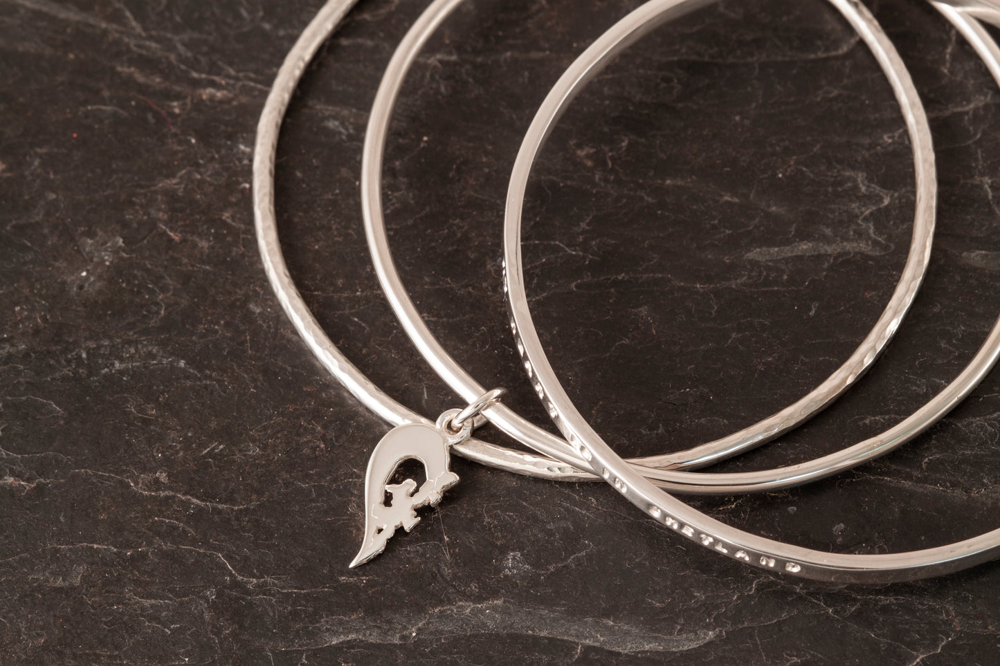 Heart of Shetland Stacking bangles set of 3